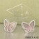 Van Cleef & Arpels Sweet Alhambra Butterfly Earrings White Gold With Gray Mother Of Pearl