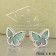 Van Cleef & Arpels Sweet Alhambra Butterfly Earrings White Gold With Malachite Mother Of Pearl