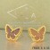 Van Cleef & Arpels Sweet Alhambra Butterfly Earrings Yellow Gold With Tigers Eye Mother Of Pearl