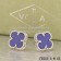 Van Cleef & Arpels Sweet Alhambra Earrings White Gold With Lapis Stone Mother Of Pearl