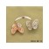Van Cleef Arpels Two Butterfly Between The Finger Ring Pink Gold Round Pink Sapphires
