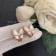 Van Cleef Arpels Two Butterfly Earrings Mother-of-pearl With Diamond Rose Gold