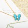 Van Cleef Arpels Two Butterfly Pendant Yellow Gold With Diamonds