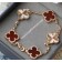 All The Rage Van Cleef Arpels Vintage Alhambra Bracelet 5 Motifs Rose Gold with Carnelian