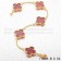 Van Cleef & Arpels Vintage Alhambra Bracelet 5 Motifs Yellow Gold With Carnelian Mother Of Pearl