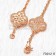 Van Cleef & Arpels Vintage Alhambra Long Necklace Pink Gold 20 Motifs With Pave Diamonds