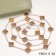 Van Cleef & Arpels Vintage Alhambra Necklace Pink Gold 20 Motifs With Tigers Eye Mother Of Pearl