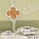 Van Cleef & Arpels Vintage Alhambra Necklace White Gold 20 Motifs With Tigers Eye Mother Of Pearl