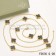 Van Cleef & Arpels Vintage Alhambra Necklace Yellow Gold 10 Motifs With Black Agate Mother Of Pearl