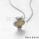 Van Cleef & Arpels Vintage Alhambra Pendant White Gold Colorful Mother Of Pearl 15mm