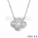 Van Cleef & Arpels Vintage Alhambra Pendant White Gold With Diamonds