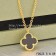 Van Cleef & Arpels Sweet Alhambra Pendant Yellow Gold With Black Agate Mother Of Pearl 9mm