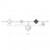 Van Cleef & Arpels Magic Alhambra Bracelet 5 Motifs Chalcedony and White and Gray mother-of-pearl