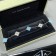Van Cleef & Arpels Vintage Alhambra Bracelet 5 Motifs Turquoise and White Gold With Diamonds