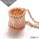 Van Cleef Arpels Pink Gold Perlee Pendant with Diamonds 5 Rows
